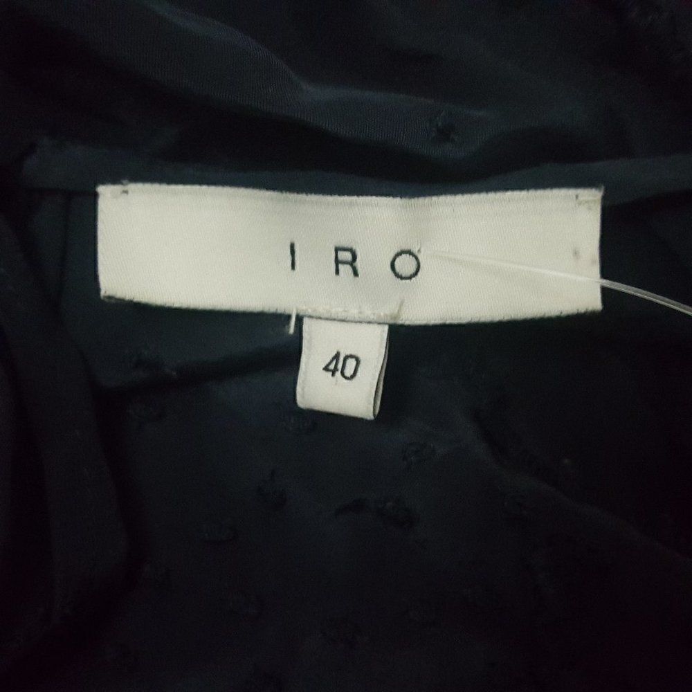 IRO Austin Romper Navy Blue embroidered 40 8 NEW - Picture 9 of 10